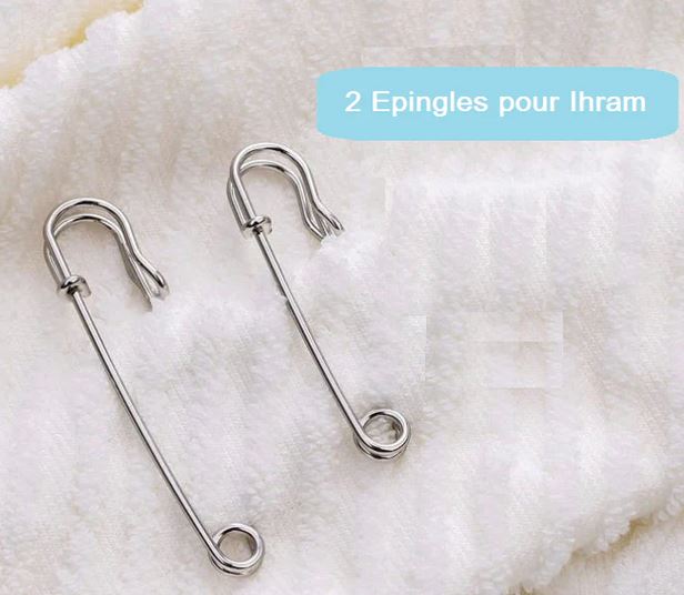 Lot 2 Épingles Ihram Robustes
